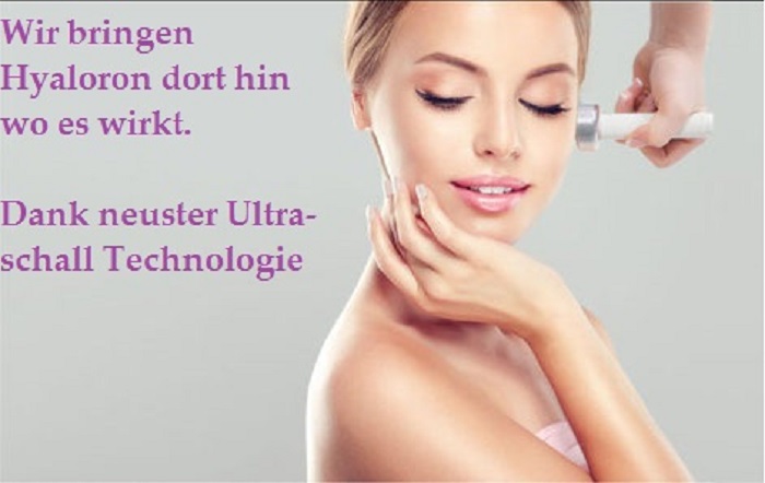 Kosmetik Behandlung mit Ultraschall